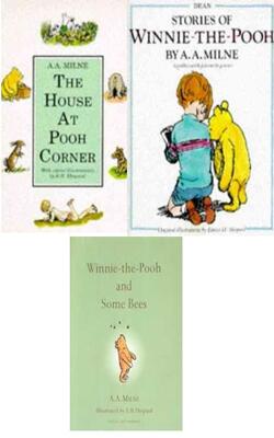 Winnie The Pooh And Some Bees , Stories Of Winnie The Pooh, The House At Pooh Corner :- Pack Of 3 Books