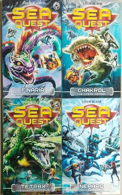 Sea Quest: Nephro The Ice Lobster, Tetrax The Swamp Crocodile: Book 9 (sea Quest), Sea Quest Finaria, Sea Quest Chakrol- Pack Of 4 Books