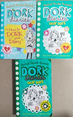 How To Dork Your Diary, Dork Diaries: Dear Dork, Dork Diaries Dear Dork- Pack of 3 books