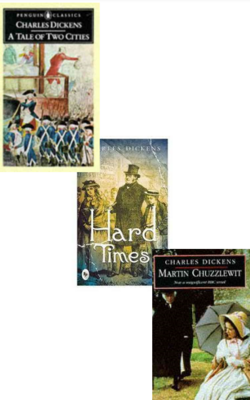 Martin Chuzzlewit Tie In, Tale Of Two Cities, Hard Times :- Pack Of 3 Books