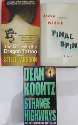 Strange Highways, Final Spin, The Girl With The Dragon Tattoo :- Pack Of 3 Books