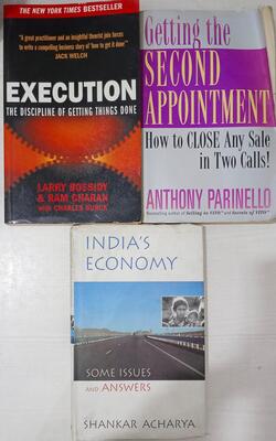 Unstoppable, Executione, India's Economy Some Issues And Answers :- Pack Of 3 Books