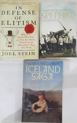 Spitfire: The Biography, ICELAND SAGA, In Defense Of Elitism :- Pack Of 3 Books
