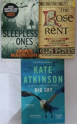 THE ROSE RENT, Big Sky , The Sleepless Ones :- Pack Of 3 Books