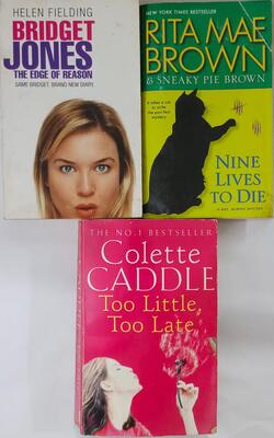 Too Little Too Late, Bridget Jones Edge Reason Film, Nine Lives To Die :- Pack Of 3 Books