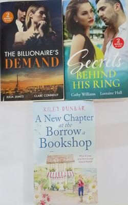 Secrets Behind His Ring, A New Chapter At The Borrow A Bookshop, The Billionaire's Demand :- Pack Of 3 Books