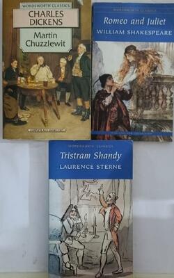 Romeo And Juliet, Tristram Shandy, Martin Chuzzlewit :- Pack Of 3 Books