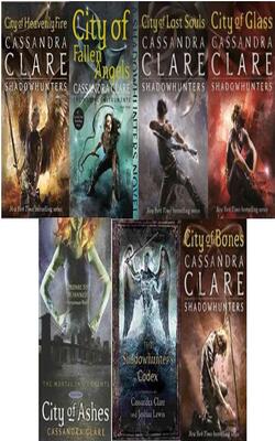 City Of Bones, City Of Ashes, City Of Glass, City Of Lost Souls, City Of Fallen Angels, The Mortal Instruments 6: City Of Heavenly Fire, Shadowhunters Codex :- Pack Of 7 Books