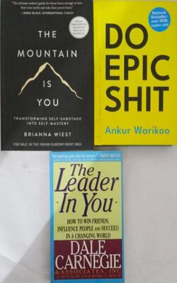 Do Epic Shit, The Leader In You: The Leader In You, The Mountain Is You :- Pack Of 3 Books