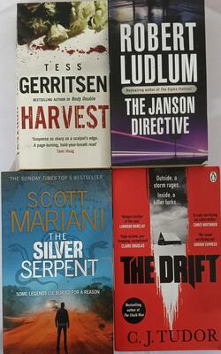 The Janson Directive, Harvest, Scott Mariani The Silver Serpent, The Drift :- Pack Of 4 Books