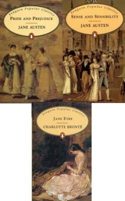 Pride And Prejudice, Sense And Sensibility, Jane Eyre :- Pack Of 3 Books