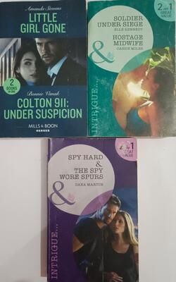 Little Girl Gone / Colton 911: Under Suspicion: Little Girl Gone (A Procedural Crime Story) / Colton 911: Under Suspicion (Colton 911: Chicago), Spy Hard: The Spy Wore Spurs, Soldier Under Siege / Hostage Midwife