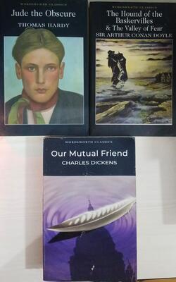 Jude The Obscure, Our Mutual Friend , The Hound Of The Baskervilles And The Valley Of Fear :- Pack Of 3 Books