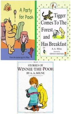 A Party For Pooh, Tigger Comes To The Forest And Has Breakfast, Stories Of Winnie The Pooh :- Pack Of 3 Books