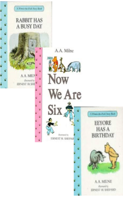 Eeyore Has A Birthday , Rabbit Has A Busy Day, Now We Are Six :- Pack Of 3 Books