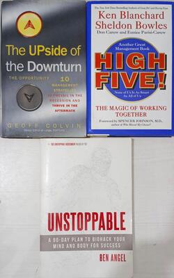 The Upside Of The Downturn , Getting The Second Appointment, High Five! The Magic Of Working Together :- Pack Of 3 Books