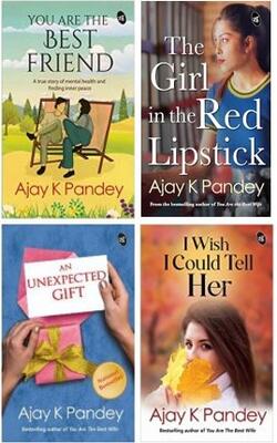 You Are The Best Friend, The Girl In The Red Lipstick, An Unexpected Gift, I Wish I Could Tell Her :- Pack Of 4 Books