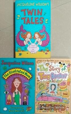The Story Of Tracey Beaker, Twin Tales, Bad Girls, The Illustrated Mum- Pack Of 3 Books