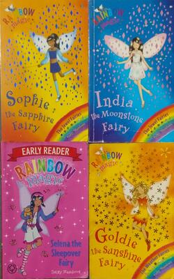 Haylen The Rain Fairy, India The Moonstone Fairy, Sophie The Sapphire Fairy, Early Reader Selena The Sleepover Fairy :- Pack Of 4 Books