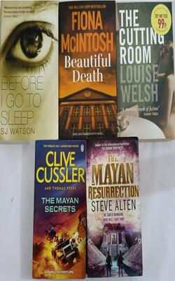 The Mayan Resurrection, The Cutting Room, The Mayan Secrets, Before I Go To Sleep, Beautiful Death :- Pack Of 5 Books
