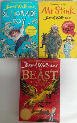 THE BEAST OF BUCKINGHAM PALACE, David Walliams Billionaire Boy, Mr Stink - Pack Of 3 David Walliams Books