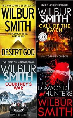 Diamond Hunters, Courtney's War, Call Of The Raven, Desert God :- Pack Of 4 Books