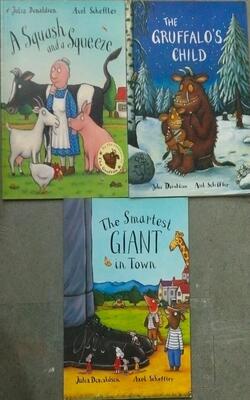 The Smartest Giant In Town, Gruffalos Child, A Squash And A Squeeze Pack Of 3 Books