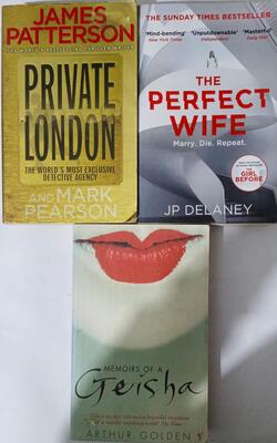 The Perfect Wife, Memoirs Of A Geisha, Private London :- Pack Of 3 Books