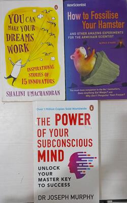 How To Fossilise Your Hamster, You Can Make Your Dreams Work, The Power Of Your Subconscious Mind :- Pack Of 3 Books