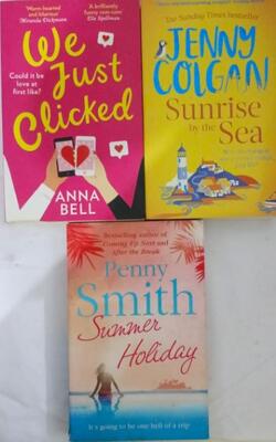 We Just Clicked: The Most Laugh Out Loud, Hilarious And Feel Good Romantic Comedy To Read This Year, Summer Holiday, SUNRISE BY THE SEA: Escape To The Cornish Coast With This Brand New Novel From The Sunday Times Bestselling Author (Little Beach Street Bakery) :- Pack Of 3 Books