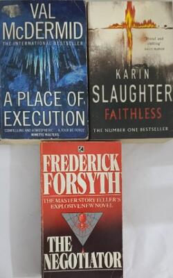 Karin Slaughter Faithless The Number One Bestseller, Negotiator, A Place Of Execution :- Pack Of 3 Books