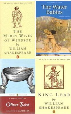Water Babies, Oliver Twist, King Lear, The Merry Wives Of Windsor :- Pack Of 4 Books