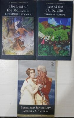 Last Of The Mohicans, Sense And Sensibility And Sea Monsters, Tess Of The Durbervilles :- Pack Of 3 Books