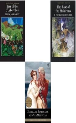 Last of the Mohicans, Sense and Sensibility and Sea Monsters, Tess Of The DUrbervilles :- Pack of 3 books