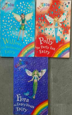Flora The Fancy Dress Fairy, Polly The Party Fun Fairy, Willow The Wednesday Fairy :- Pack Of 3 Books
