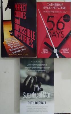 56 Days, The Sacrificial Man, The Mammoth Book Of Perfect Crimes And Impossible Mysteries :- Pack Of 3 Books