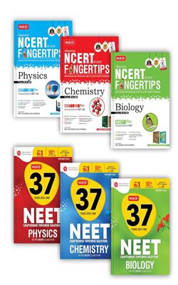 MTG Objective NCERT at Your FINGERTIPS & 37 Years NEET Previous Year Solved Question Papers With Chapterwise Topicwise Solutions Physics, Chemistry & Biology | NEET PYQ Book For 2025 Exam (Set of 6)