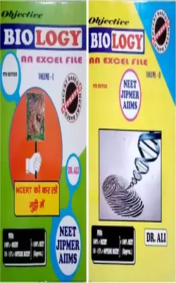 OBJECTIVE BIOLOGY AN EXCEL FILE ( 9th EDITION ) VOLUME -1 & 2 DR ALI ( Dr Ali Biology ) Neet Book ( K Chandan Gupta ) Ncert Biology (Paperback, DR ALI)