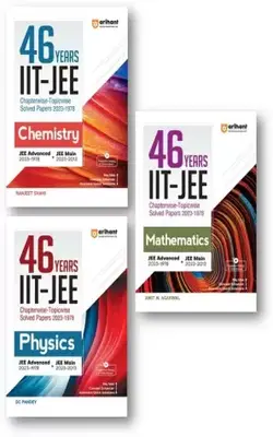 Arihant 46 Previous Years IIT JEE Advanced (1978 - 2023) + JEE Main (2013 - 2023) PHYSICS, CHEMISTRY & MATHEMATICS Chapterwise & Topicwise Solved ... With 100% Detailed Solutions For JEE 2024 (Paperback, DC PANDEY (Phy.), Amit M. Agarwal (Math), Ranjeet Shahi (Chem))