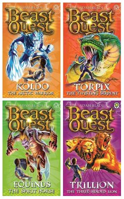 Koldo The Arctic Warrior, Torpix The Twisting Serpent, Equinus The Spirit Horse, Trillion The Three Headed Lion :- Pack Of 4 Books