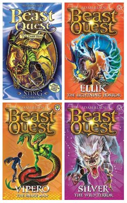 Sting The Scorpion Man, The Lost World: Ellik: The Lightning Horror, Vipero The Snake Man, The Warlocks Staff Series 9: Silver The Wild Terror :- Pack Of  4 Books