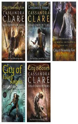 The Mortal Instruments 6: City Of Heavenly Fire, Clockwork Angel: Clockwork Angel - Book 1 , City Of Heavenly Fire, City Of Fallen Angels, City Of Bones :- Pack Of 5 Books