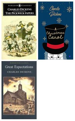 The Posthumous Papers Of The Pickwick Club, A Christmas Carol, Great Expectations :- Pack Of 3 Books