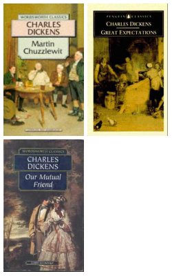 Martin Chuzzlewit , Great Expectations , Our Mutual Friend :- Pack Of 3 Books