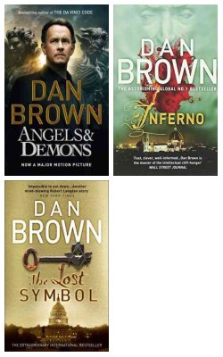 Angels And Demons, Inferno, The Lost Symbol :- Pack Of 3 Books
