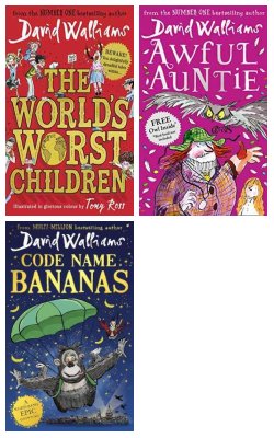 The Worlds Worst Children, Awful Auntie, Code Name Bananas :- Pack Of 3 Books