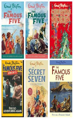 Five On Kirrin Island Again, Five On A Hike Together, Enid Blytons Christmas Stories, Five Go Adventuring Again , Secret Seven Collection, Five On A Treasure Island :- Pack Of 6 Books