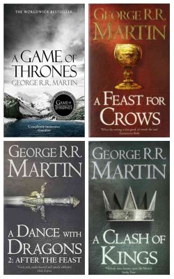 A Game Of Thrones, Feast For Crows, Dance With Dragons: After The Feast, Clash Of Kings :- Pack Of 4 Books