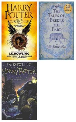 Harry Potter And The Cursed Child - Parts One And Two, Tales Of Beedle The Bard, Harry Potter And The Philosophers Stone :- Pack Of 3 Books