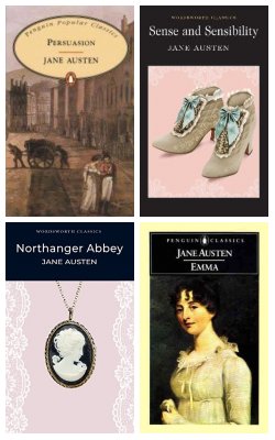 Persuasion, Sense And Sensibility, Northanger Abbey, Emma :- Pack Of 4 Books